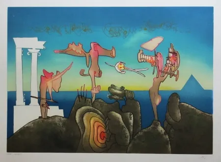 Acquaforte E Acquatinta Matta - L'arc obscur des heures