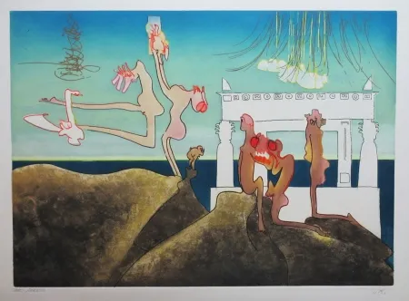 Acquaforte E Acquatinta Matta - L'Arc obscur des heures