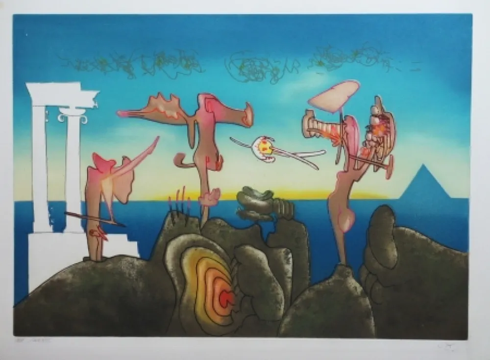 Acquaforte E Acquatinta Matta - L'Arc obscur des heures