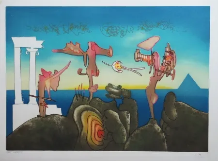 Acquaforte E Acquatinta Matta - L'Arc obscur des heures