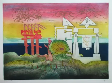 Acquaforte E Acquatinta Matta - L'Arc obscur des heures