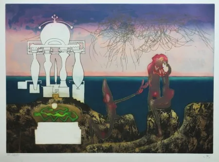 Acquaforte E Acquatinta Matta - L'Arc obscur des heures