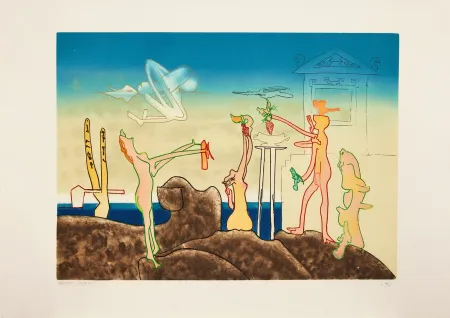 Acquaforte E Acquatinta Matta - L'Arc obscure des heures