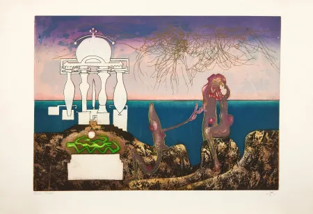 Acquaforte E Acquatinta Matta - L'Arc obscure des heures