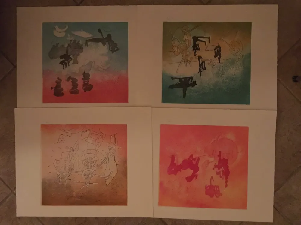 Acquaforte E Acquatinta Matta - L'autoapocalipse (portfolio of 4)