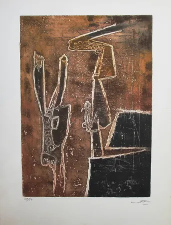 Acquaforte E Acquatinta Matta - Le Mur