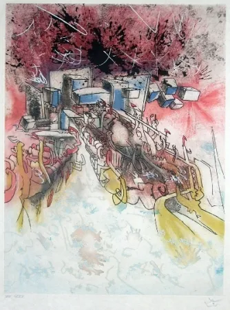 Acquaforte E Acquatinta Matta - Le palais d'hiver