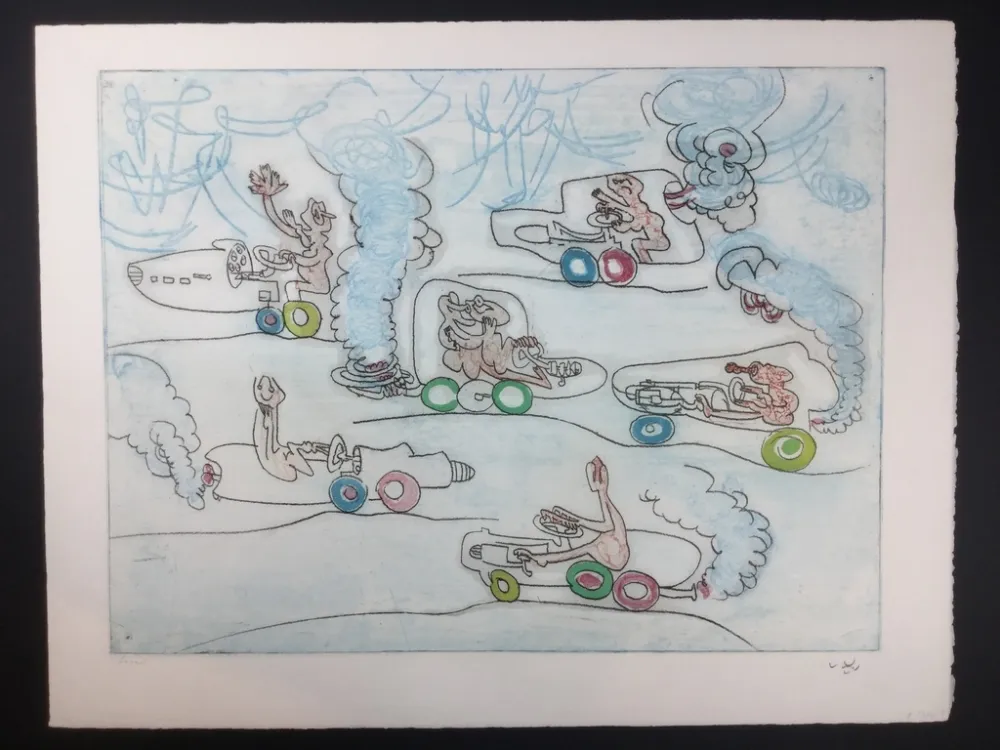 Acquaforte E Acquatinta Matta - Les OH! Tomobiles 