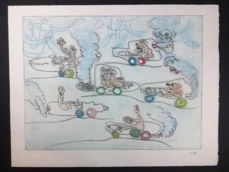 Acquaforte E Acquatinta Matta - Les OH! Tomobiles 