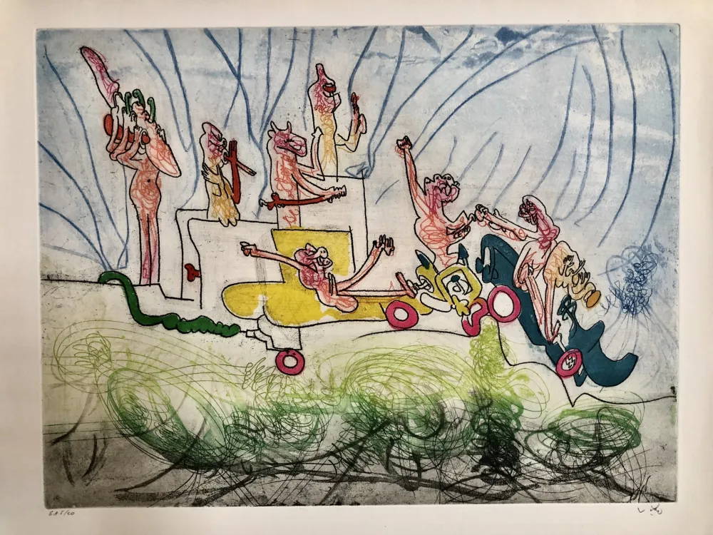 Incisione Matta - Les oh tomobiles- image II