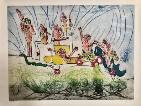 Incisione Matta - Les oh tomobiles- image II