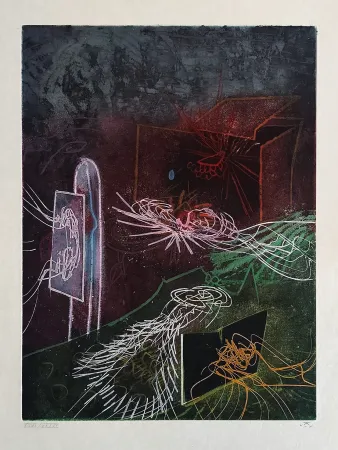 Acquaforte E Acquatinta Matta - L'Explosion Qui Éclaire Mon Abime