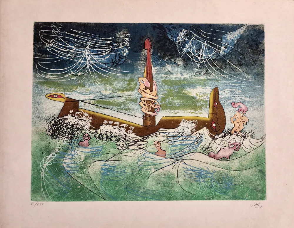 Incisione Matta - N'ou's from Hom'mere II L Eautre