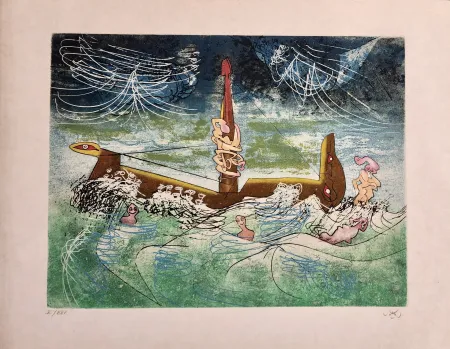 Incisione Matta - N'ou's from Hom'mere II L Eautre