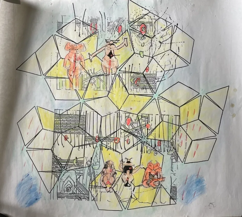 Non Tecnico Matta - Original mixed media work