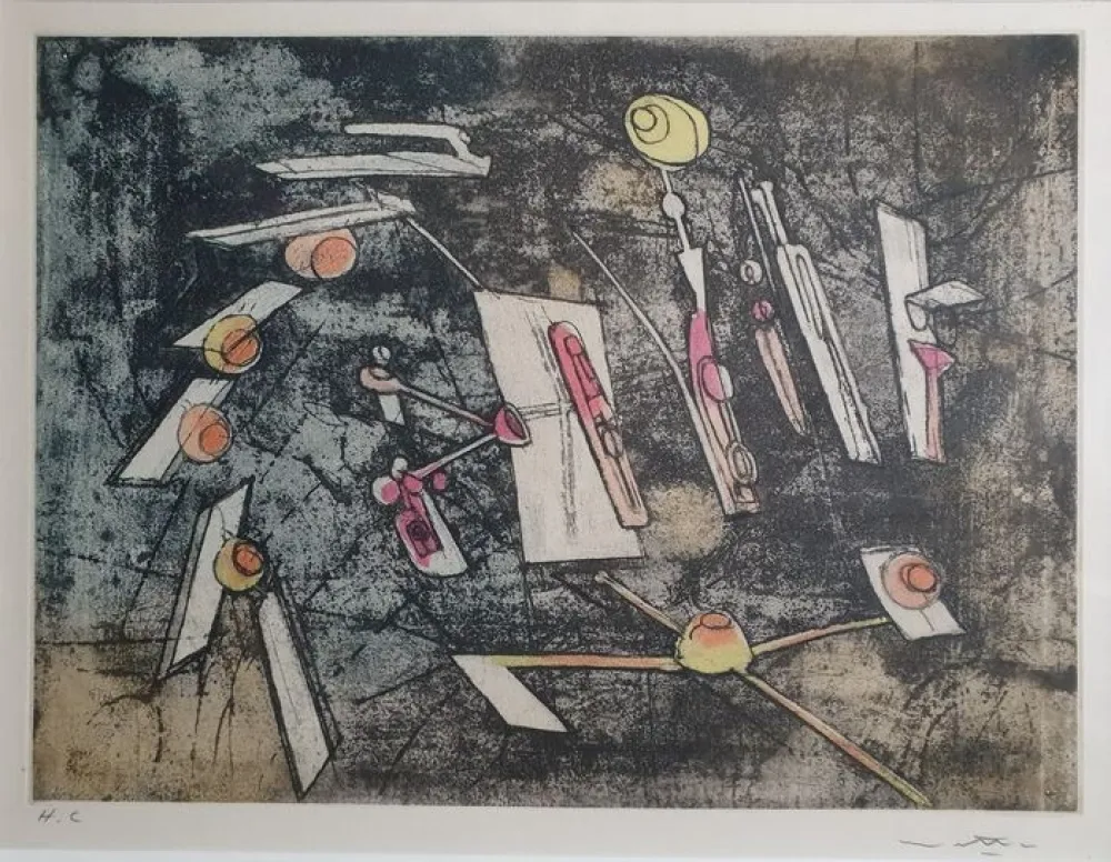 Acquaforte E Acquatinta Matta - Passage et sage du couple planche I