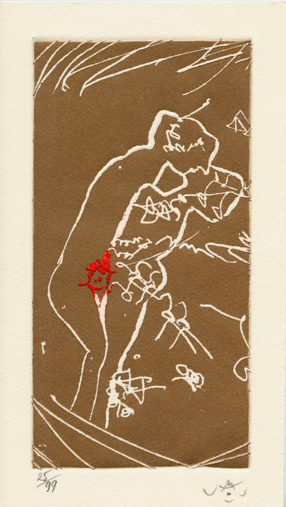 Incisione Matta - Pour J. Mansour