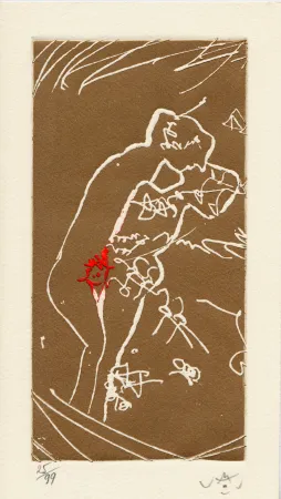 Incisione Matta - Pour J. Mansour