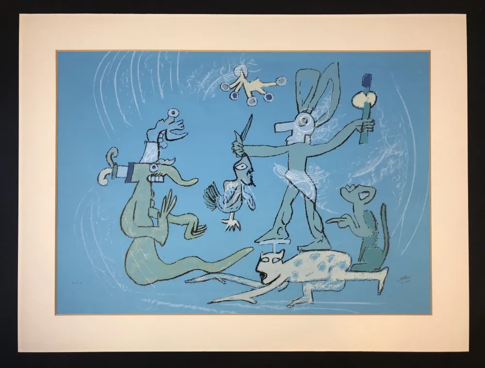 Litografia Matta - Resumen de iguana ( from Verbo America ) 