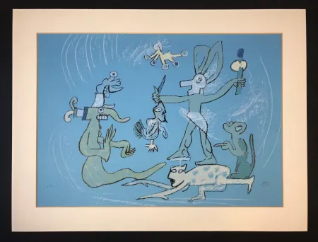 Litografia Matta - Resumen de iguana ( from Verbo America ) 