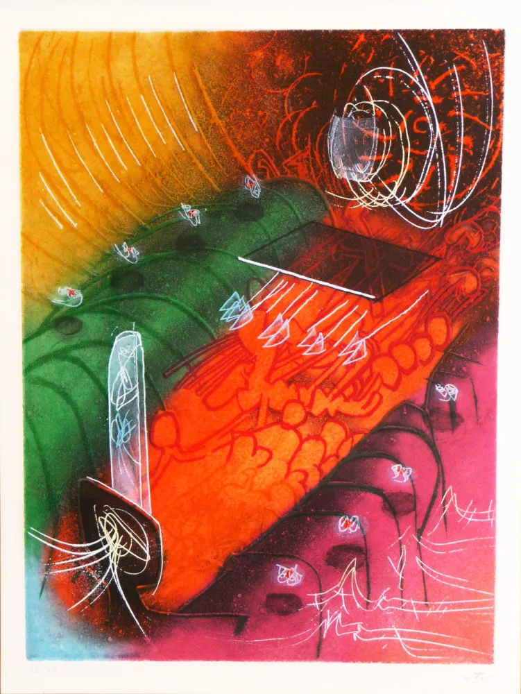 Acquaforte E Acquatinta Matta - Saison en Enfer – Attire le gai Venin