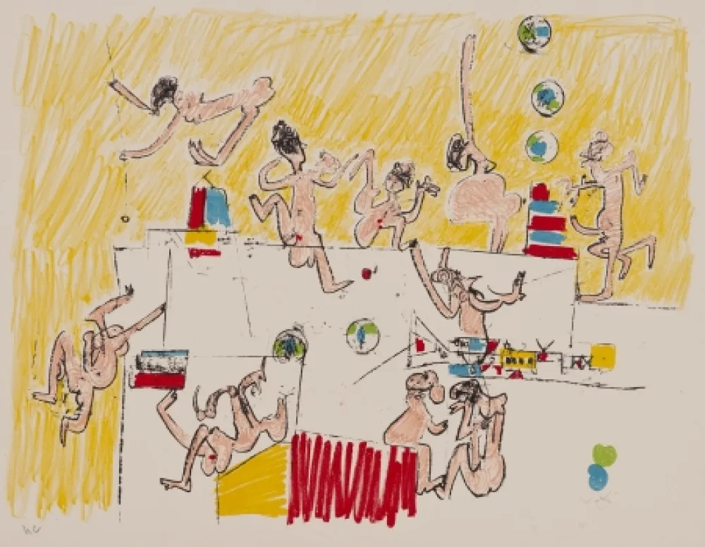 Litografia Matta - Sans titre