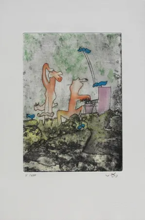 Acquaforte E Acquatinta Matta - Vivante mortalité 3