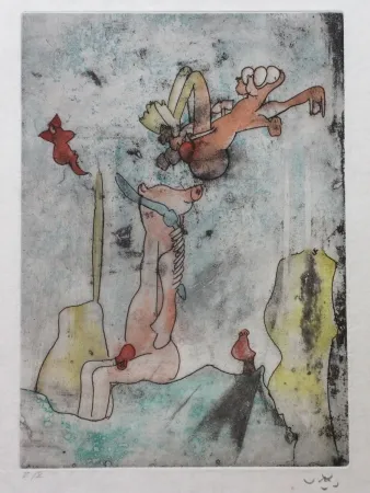 Acquaforte E Acquatinta Matta - Vivante mortalité (Planche 5)