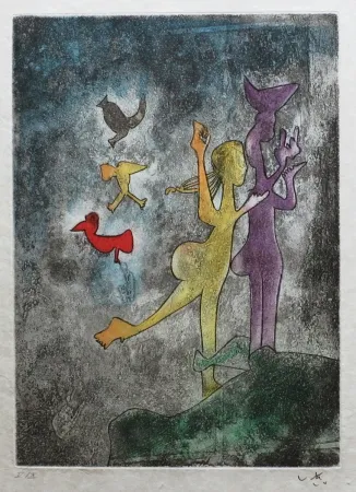 Acquaforte E Acquatinta Matta - Vivante Mortalité (Planche 6 )