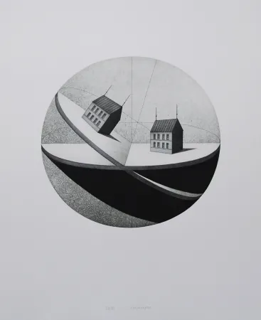 Acquaforte E Acquatinta Meckseper - Schiefe Ebene