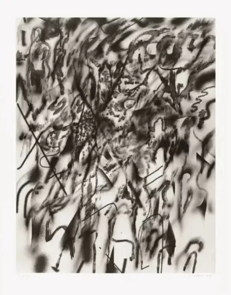 Litografia Mehretu - Corner of Lake and Minnehaha (smoke)