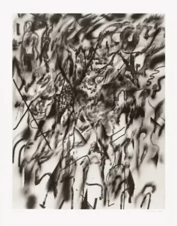 Litografia Mehretu - Corner of Lake and Minnehaha (smoke)