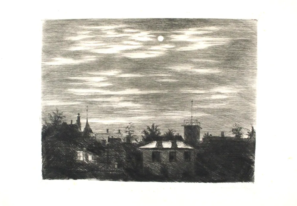 Incisione Meid - Steglitzer Mondnacht