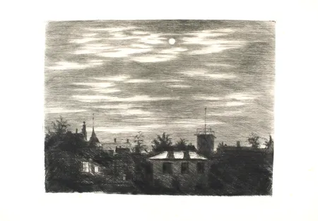 Incisione Meid - Steglitzer Mondnacht