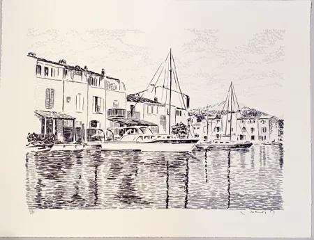 Litografia Mendjisky - Port Grimaud