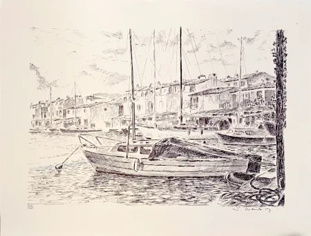 Litografia Mendjisky - Port Grimaud
