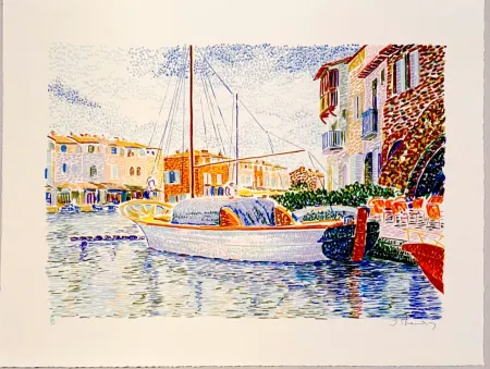 Litografia Mendjisky - Port Grimaud