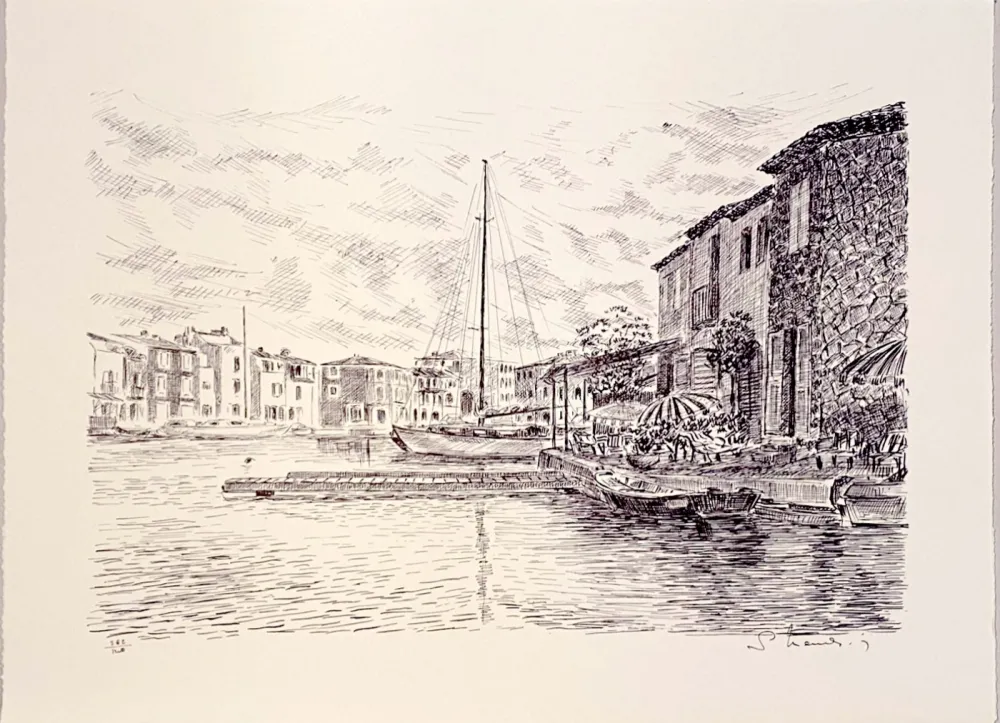 Litografia Mendjisky - Port Grimaud