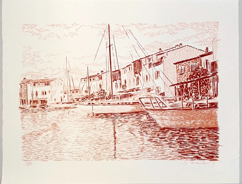 Litografia Mendjisky - Port Grimaud