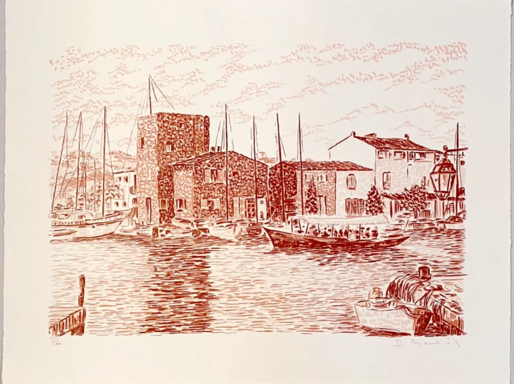 Litografia Mendjisky - Port Grimaud