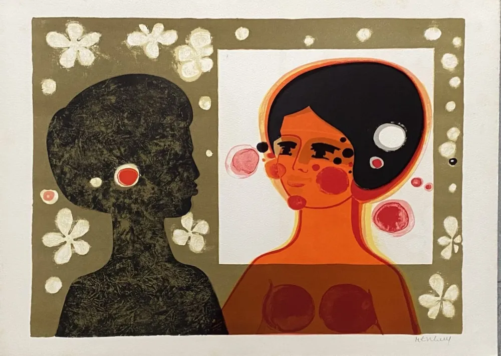 Litografia Menguy - La confrontation I