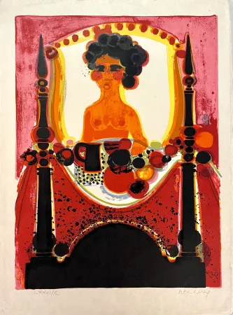 Litografia Menguy - Le Petit-Déjeuner