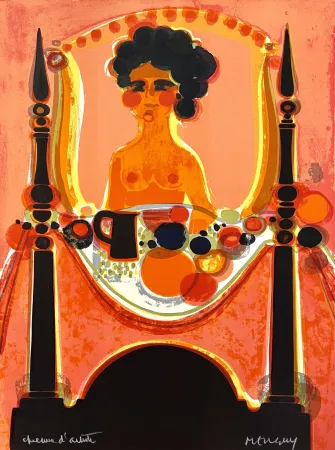 Litografia Menguy - Le Petit-Déjeuner