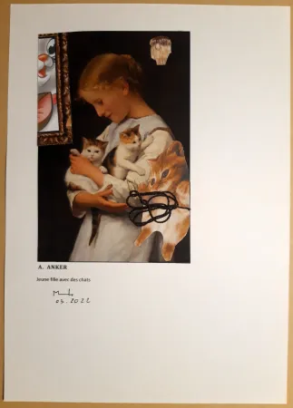 Non Tecnico Metras - Jeune fille avec des chats