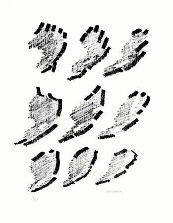 Litografia Michaux - Par la voie des rythmes