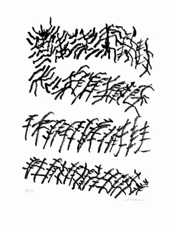 Litografia Michaux - Par la voie des rythmes