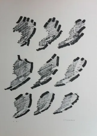 Litografia Michaux - Par la voie des rythmes 152