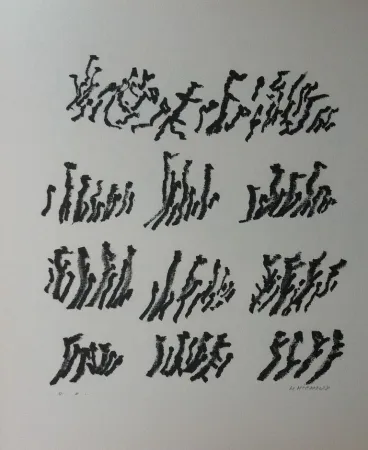 Litografia Michaux - Par la voie des rythmes 154