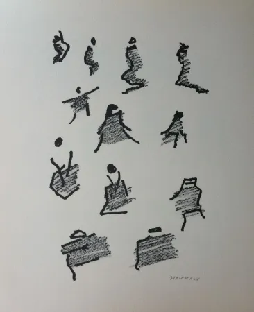 Litografia Michaux - Par la voie des rythmes 165