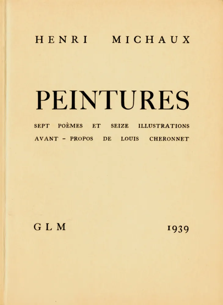 Libro Illustrato Michaux - Peintures
